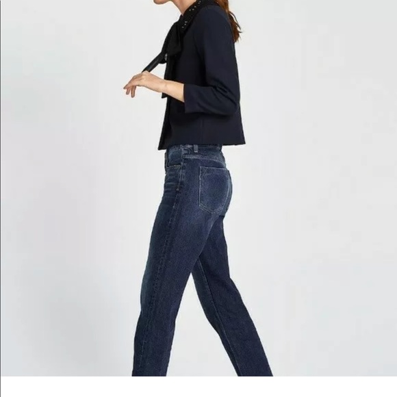 Navy With Embroidered Detachable Collar Blazer - Picture 6 of 16